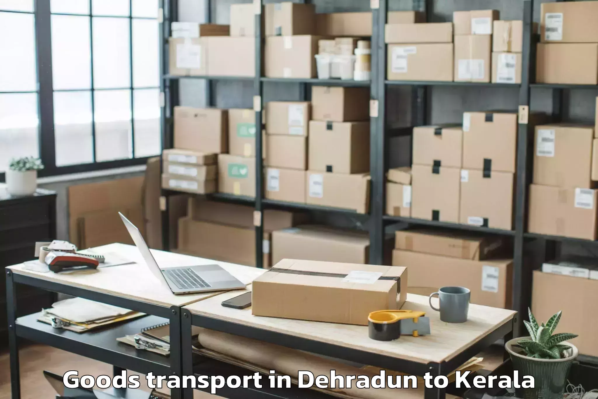 Book Your Dehradun to Naduvannur Goods Transport Today